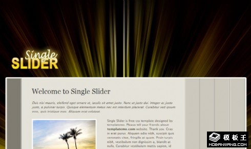 滑动导航信息网页模板