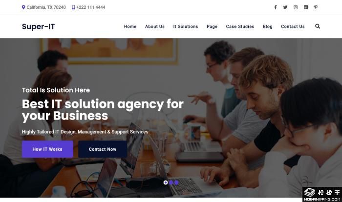 IT信息技术开发网站模板