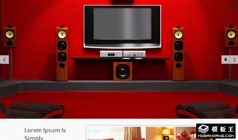 家居室内设计信息网页模板