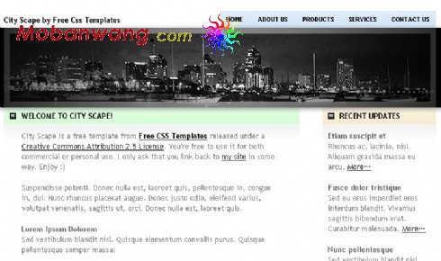 城市空间网页模板