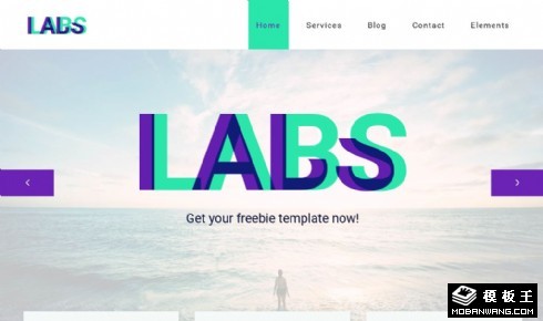 技术研发实验室展示响应式网站模板