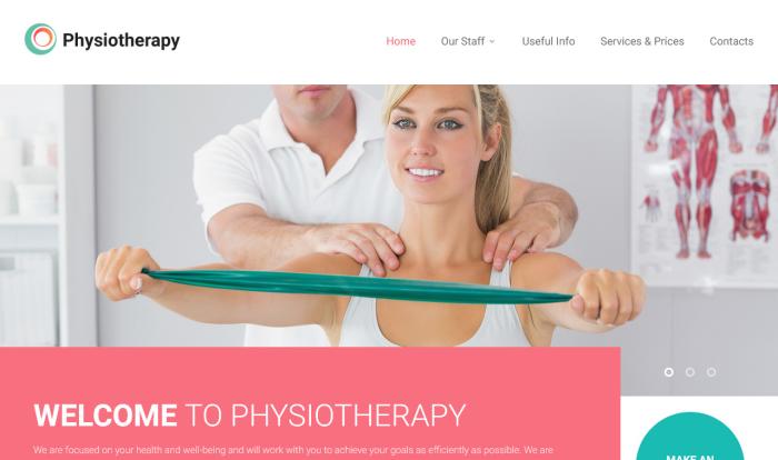 精品运动康复治疗网站模板