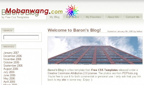 技术资料BLOG网页模板