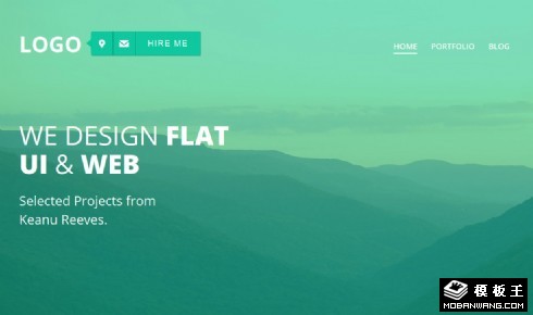 绿色投资管理响应式网页模板