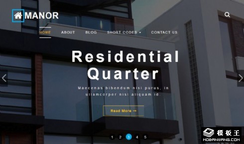 高级房产服务机构响应式网站模板