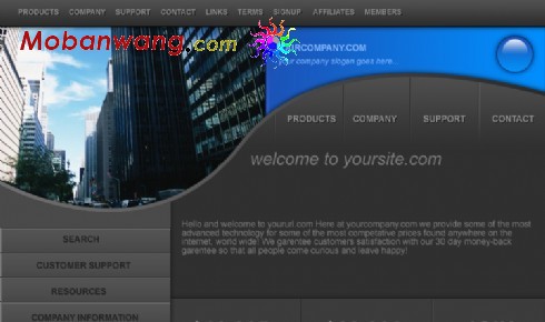 企业产品展示销售网页模板