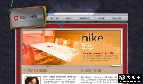 个人设计作品展示网页模板