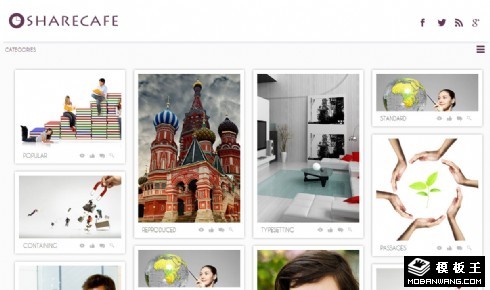 照相摄影分享网页模板