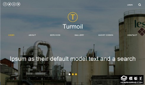 化工机械企业响应式网站模板