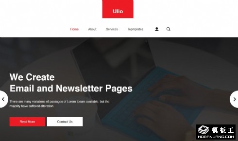 商务合作通信业务响应式网页模板