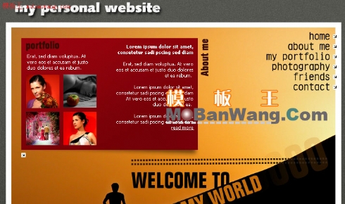 欧美个人相册模板