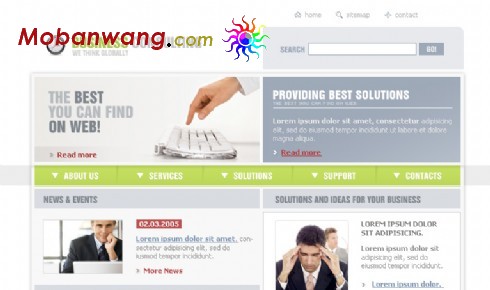 企业商务咨询网页模板