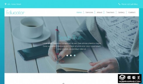 教育工作机构响应式网页模板