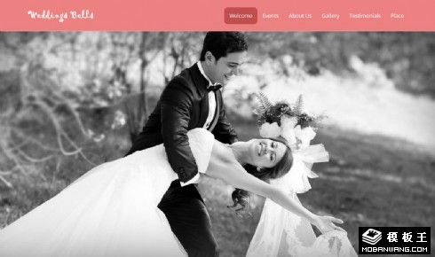 婚庆乐章主题策划自适应网页模板