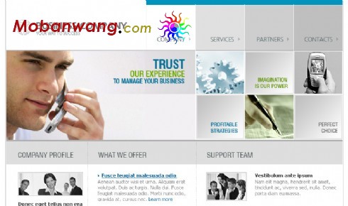 通信技术企业网页模板