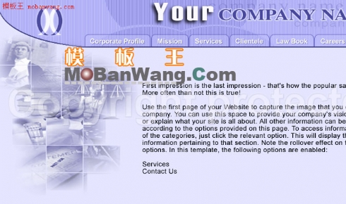 欧美律师事务所网站模板