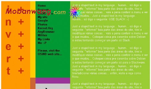 个人技术网页模板