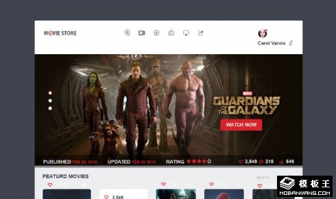 最新在线电影响应式网页模板