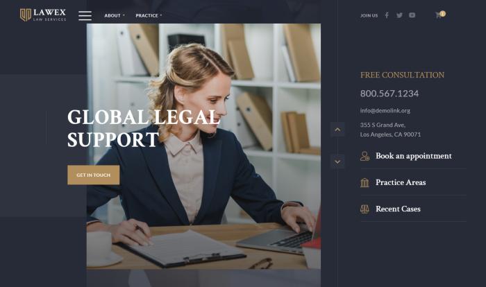 尊享律师事务所网站模板