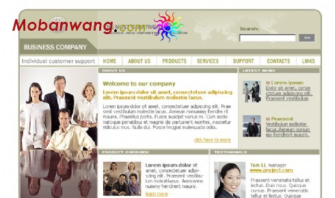 创意商务服务企业网站模板