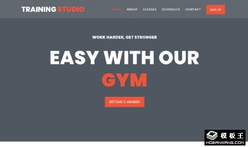 健身训练工作室响应式网页模板