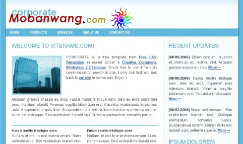 企业信息管理网页模板