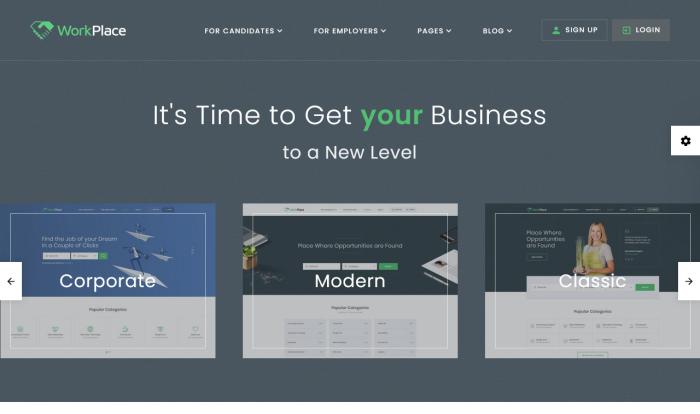 全能型现代求职招聘网站模板