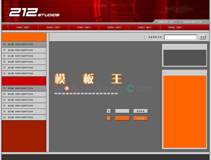 欧美风格企业网站模板