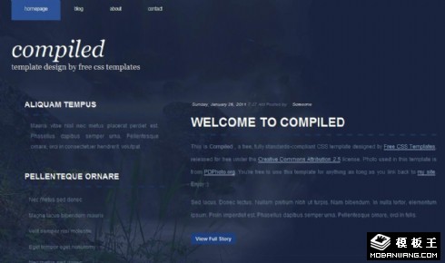 梦幻森林BLOG网页模板