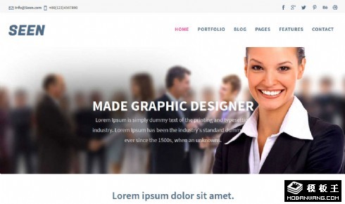 企业商务介绍响应式网站模板