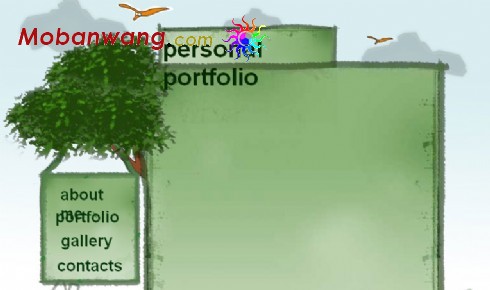 小绵羊FLASH卡通网页模板