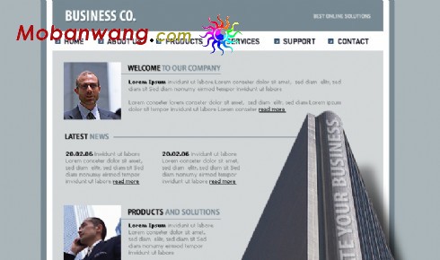 网络商务通信网页模板