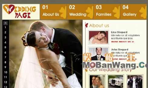 婚礼主题flash相册模板