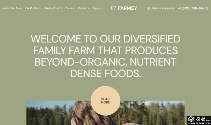 多元有机农场网站模板