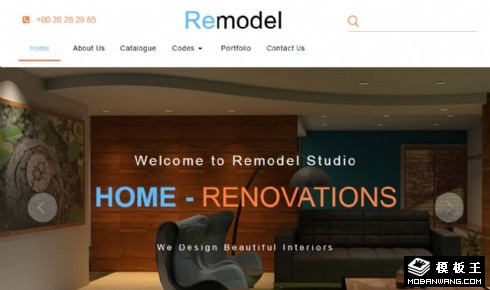 空间重塑装饰改造响应式网站模板