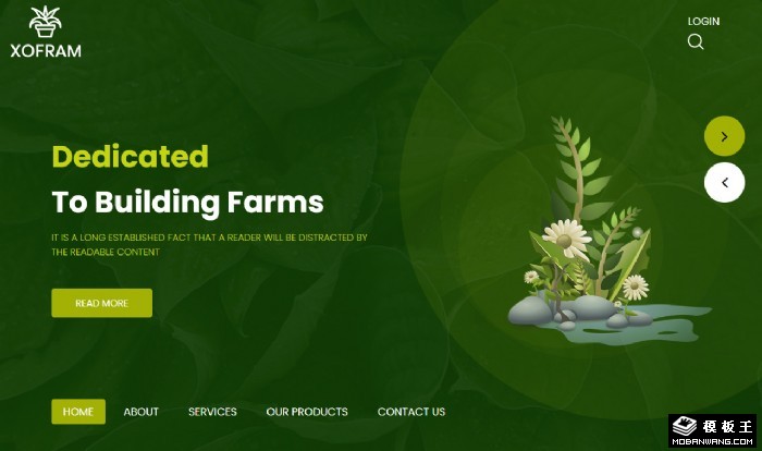 农场直供新鲜果蔬网页模板