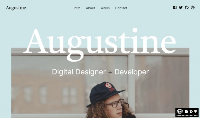 网络开发工程师简历网页模板