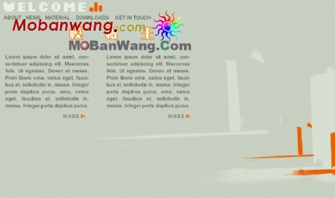 欧美企业简介网页模板