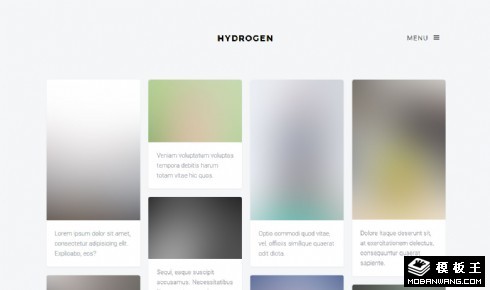 图片说明列表展示响应式网站模板