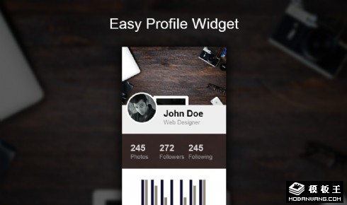 简单个人中心响应式网页模板