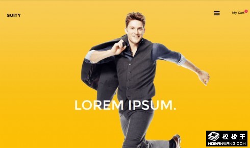 男装饰品网店响应式网页模板