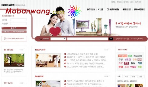 家居装饰社区网页模板