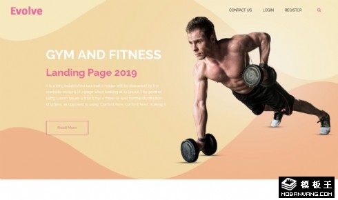 减重塑形健身服务网页模板