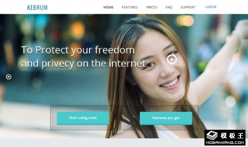 产品介绍FAQ网页模板