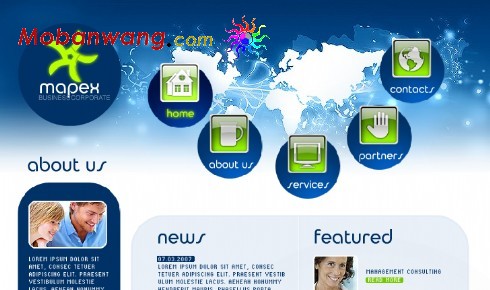 美派斯企业FLASH网页模板