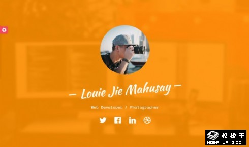 个人详细资料展示响应式网页模板