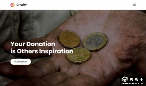 慈善扶贫捐助响应式网页模板