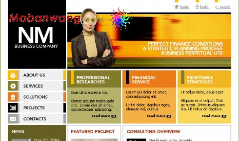 NM企业商务网站模板