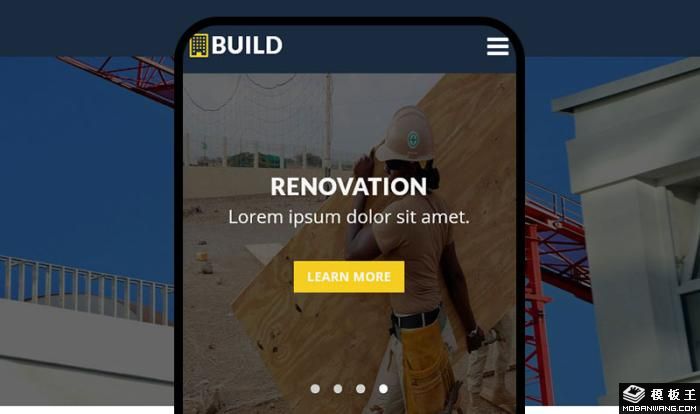 建筑施工手机网站模板