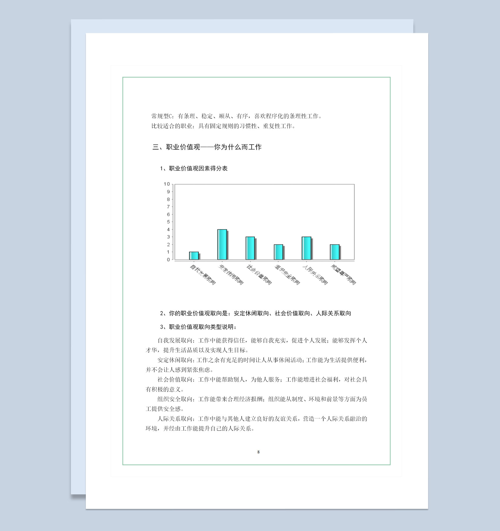 师范类专业通用的大学生个人职业生涯规划书范本Word模板